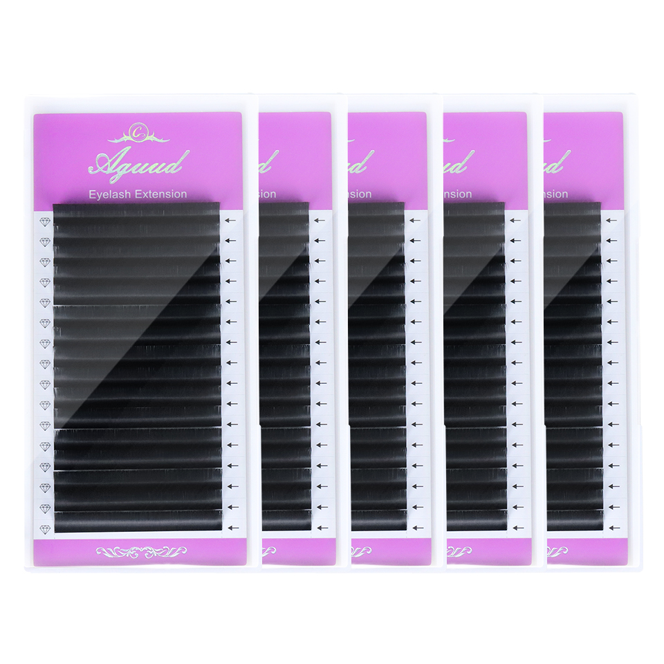 Eyelash Extension Natural Classic - AGUUD 5 bandejas/lote NUEVAS Pestañas Individuales