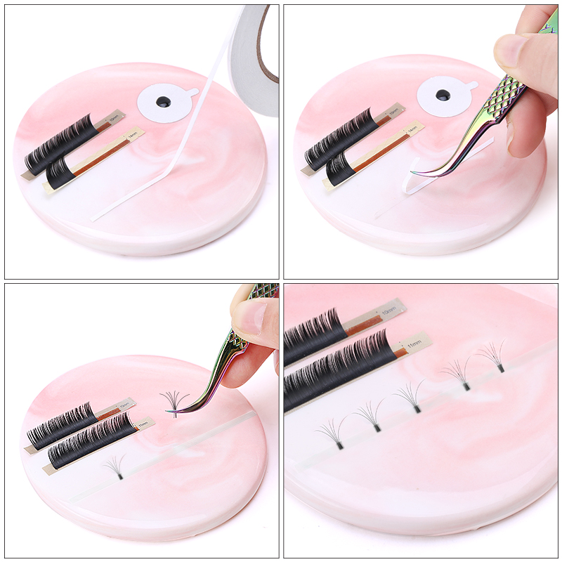 40 m/set cintas de ventilador  - Eyelash Extension Volume Lashes reseña y precio