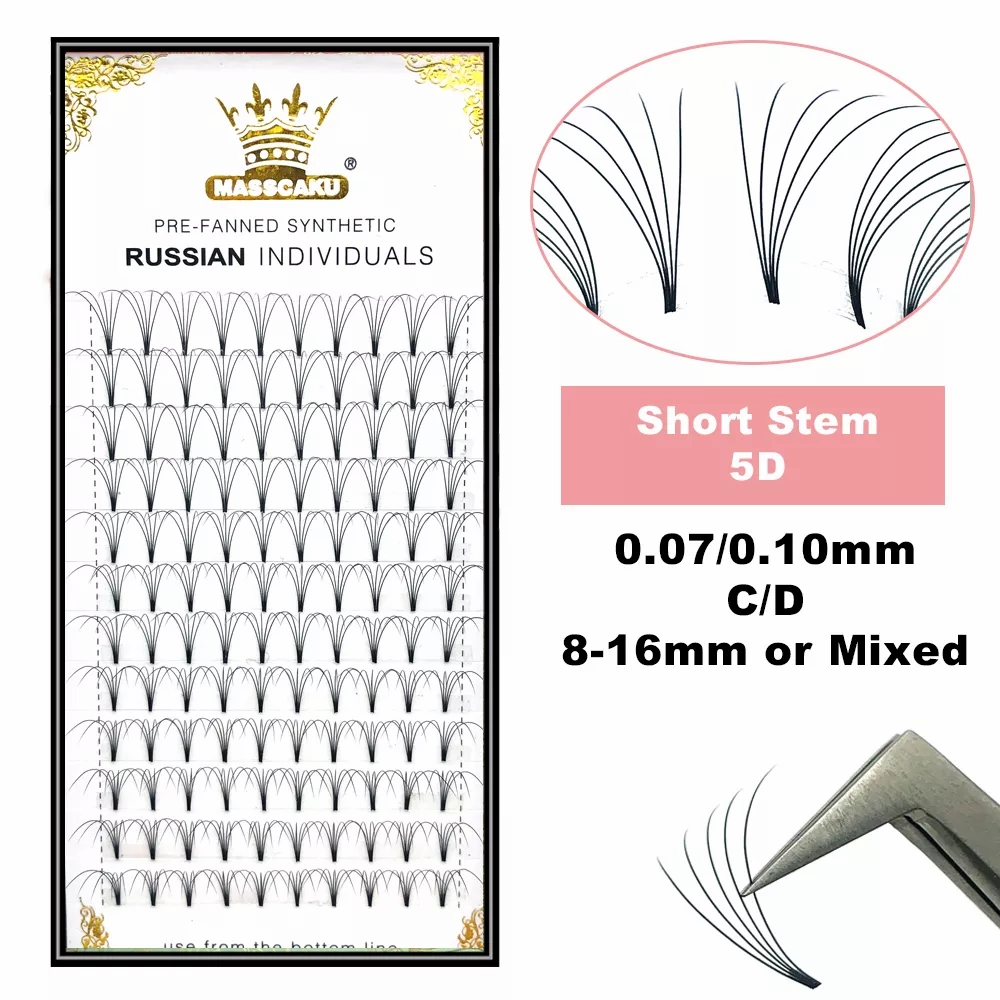 MASSCAKU-extensiones de pestañ - Eyelash Extension Russian Volume reseña y precio