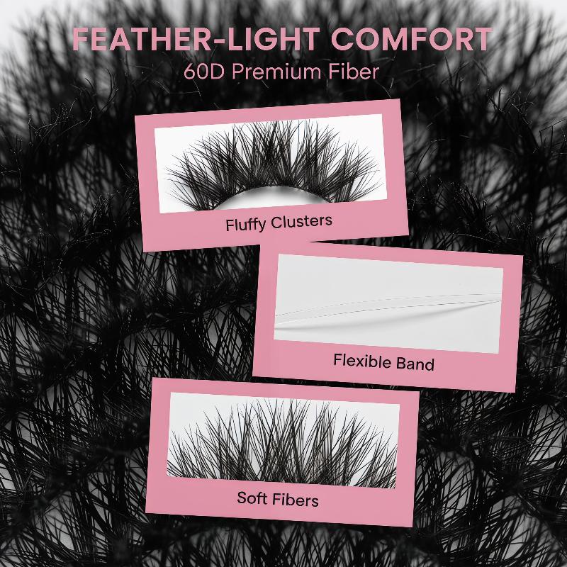 1 Set de Pestañas Individuales - Eyelash Extension Cluster reseña y precio