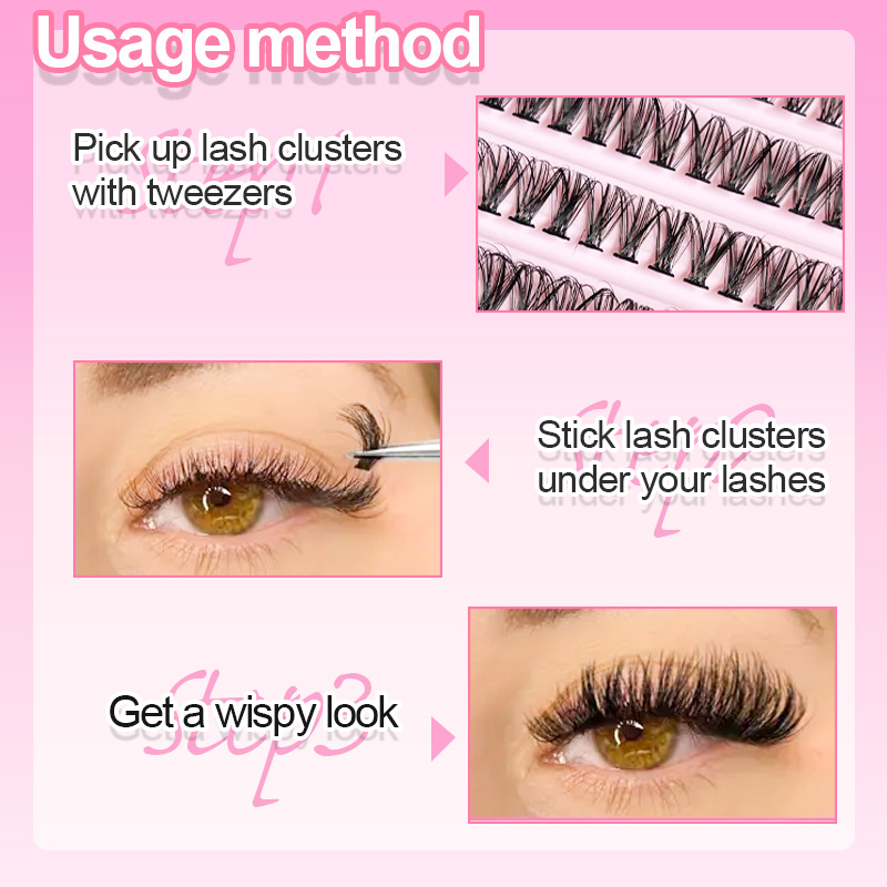 Pestañas individuales Tuft de  - Eyelash Extension Cluster reseña y precio