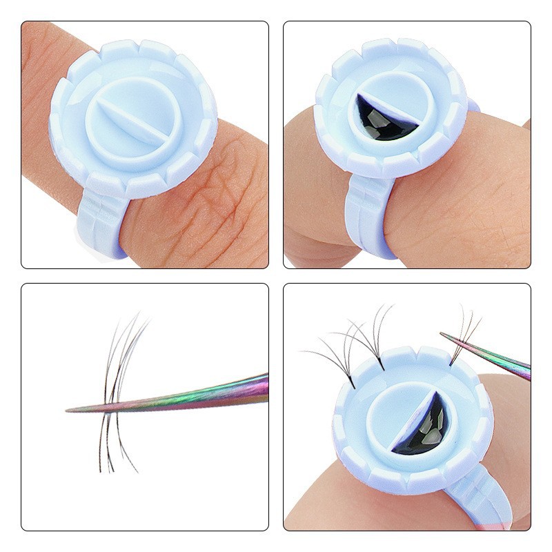 Soporte de anillo de pegamento - Eyelash Extension Volume Lashes reseña y precio