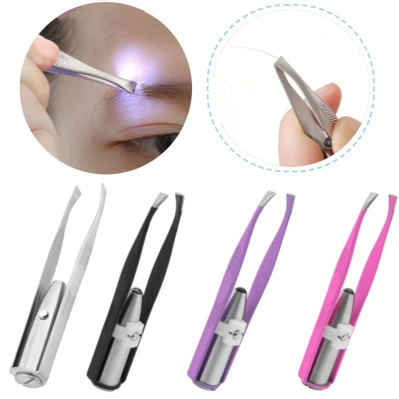 Pinzas para cejas con luz LED, - Eyelash Extension Led reseña y precio