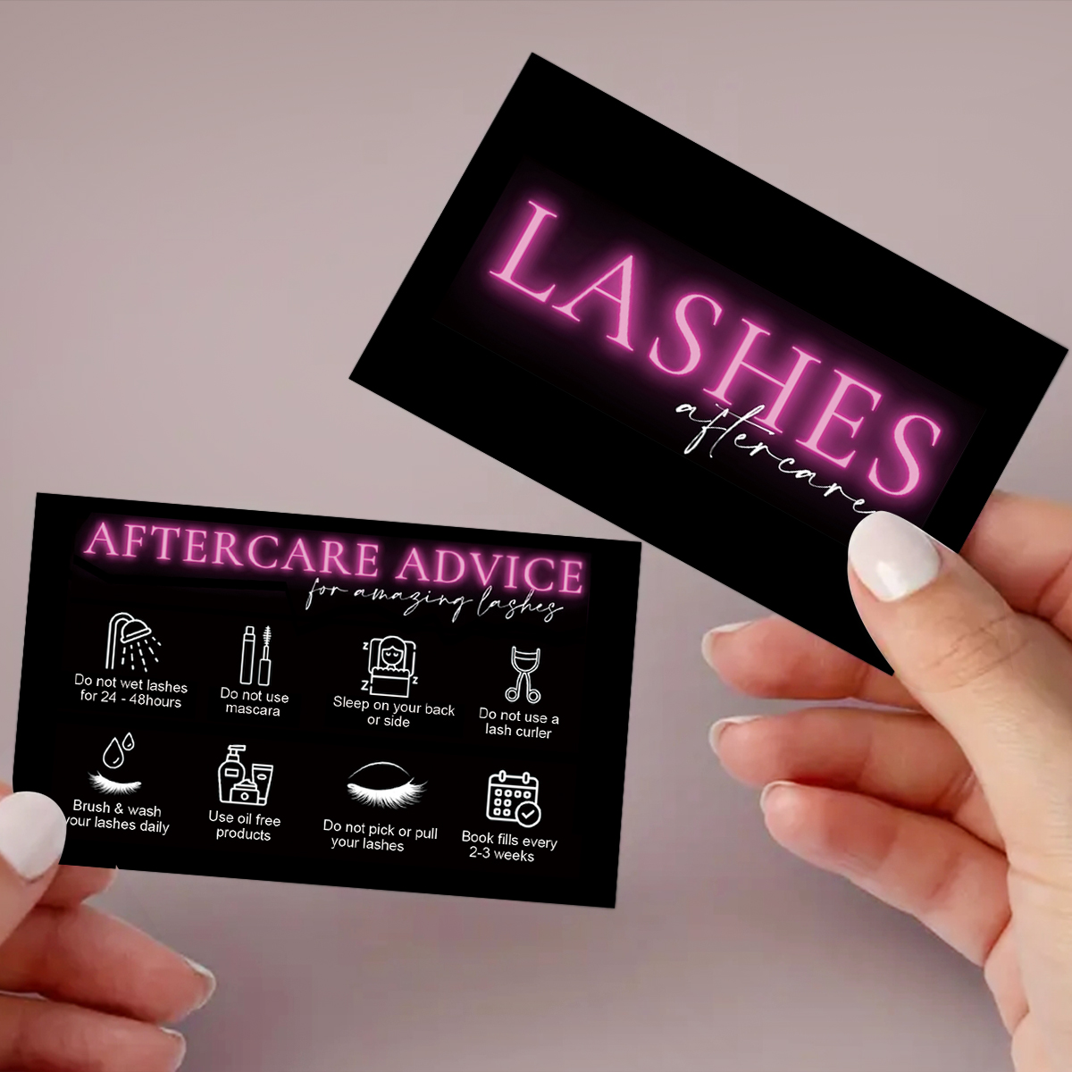 50 unids/lote tarjeta de cuida - Lash Mapping Sticker reseña y precio