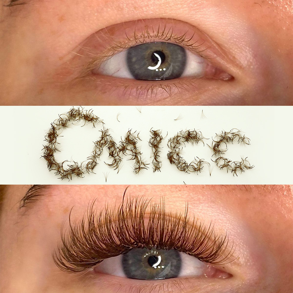 CMICC 5D 7mm 15mm pestañas rus - Eyelash Extension Russian Volume reseña y precio