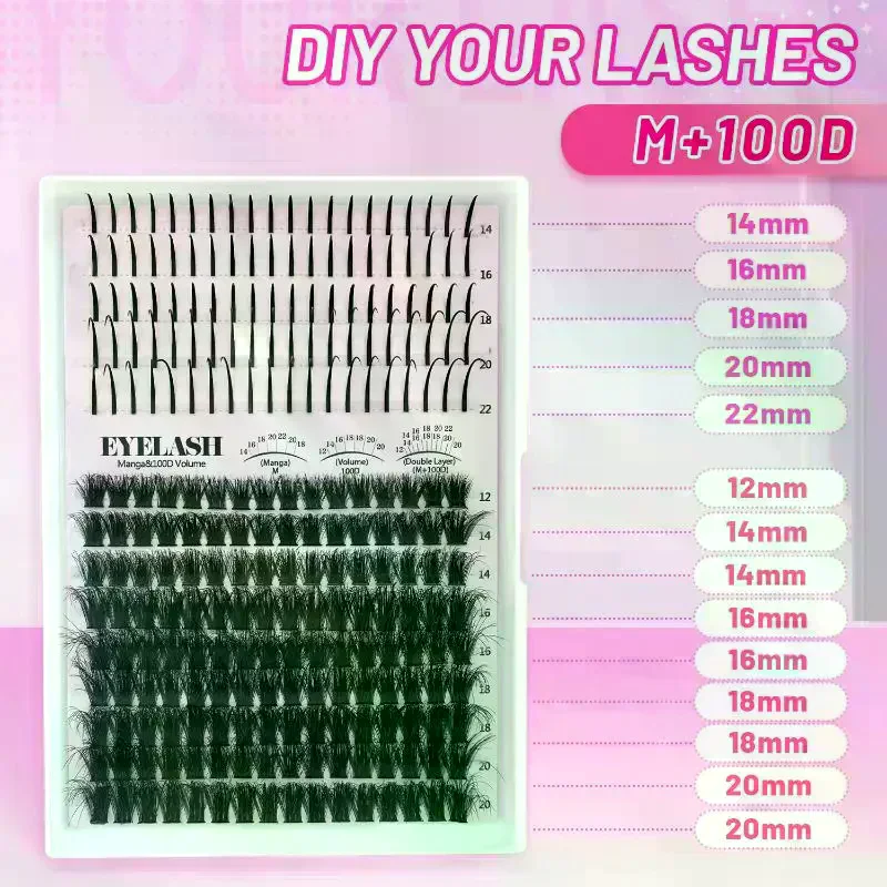 Kit de Pestañas en Racimo, Pes - Eyelash Extension Volume Lashes reseña y precio