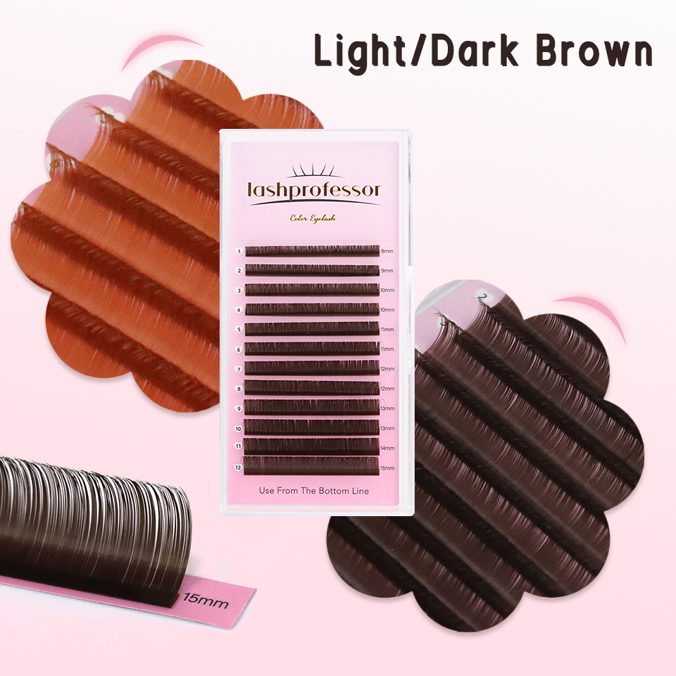 Extensión de pestañas marrón o - Eyelash Extension Russian Volume reseña y precio