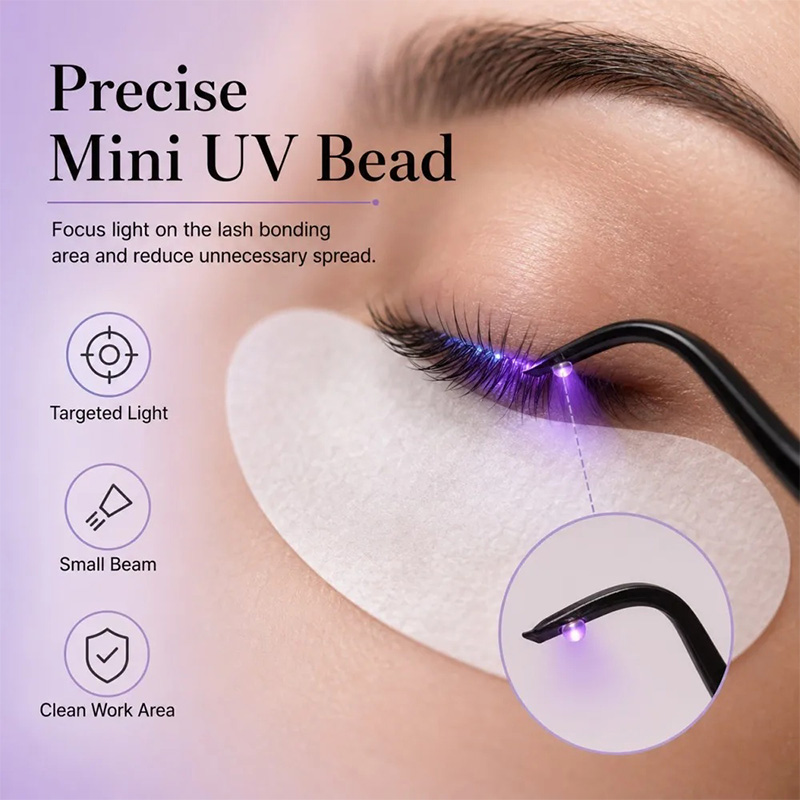 Mini pinzas con lámpara UV par - Eyelash Extension Led reseña y precio