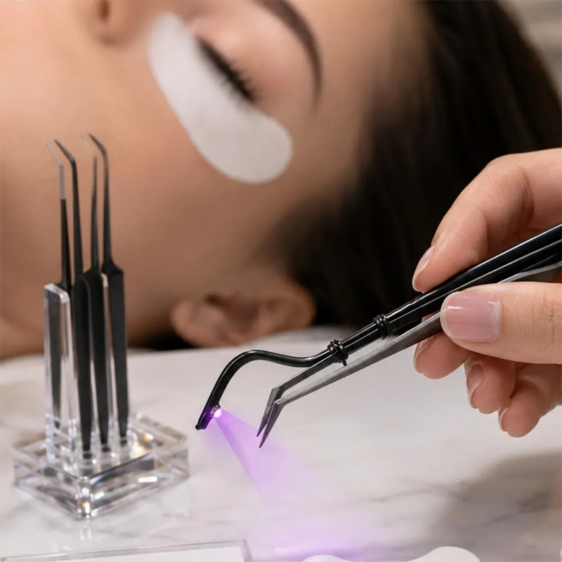 Mini pinzas con lámpara UV par - Eyelash Extension Led reseña y precio