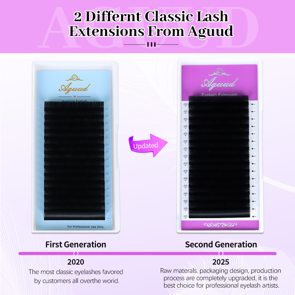 AGUUD 5 bandejas/lote NUEVAS P - Eyelash Extension Natural Classic reseña y precio