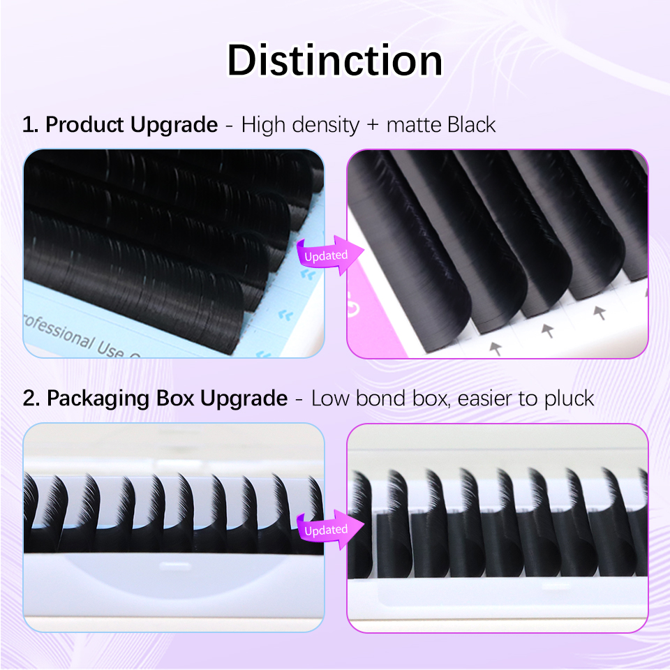 AGUUD 5 bandejas/lote NUEVAS P - Eyelash Extension Natural Classic reseña y precio