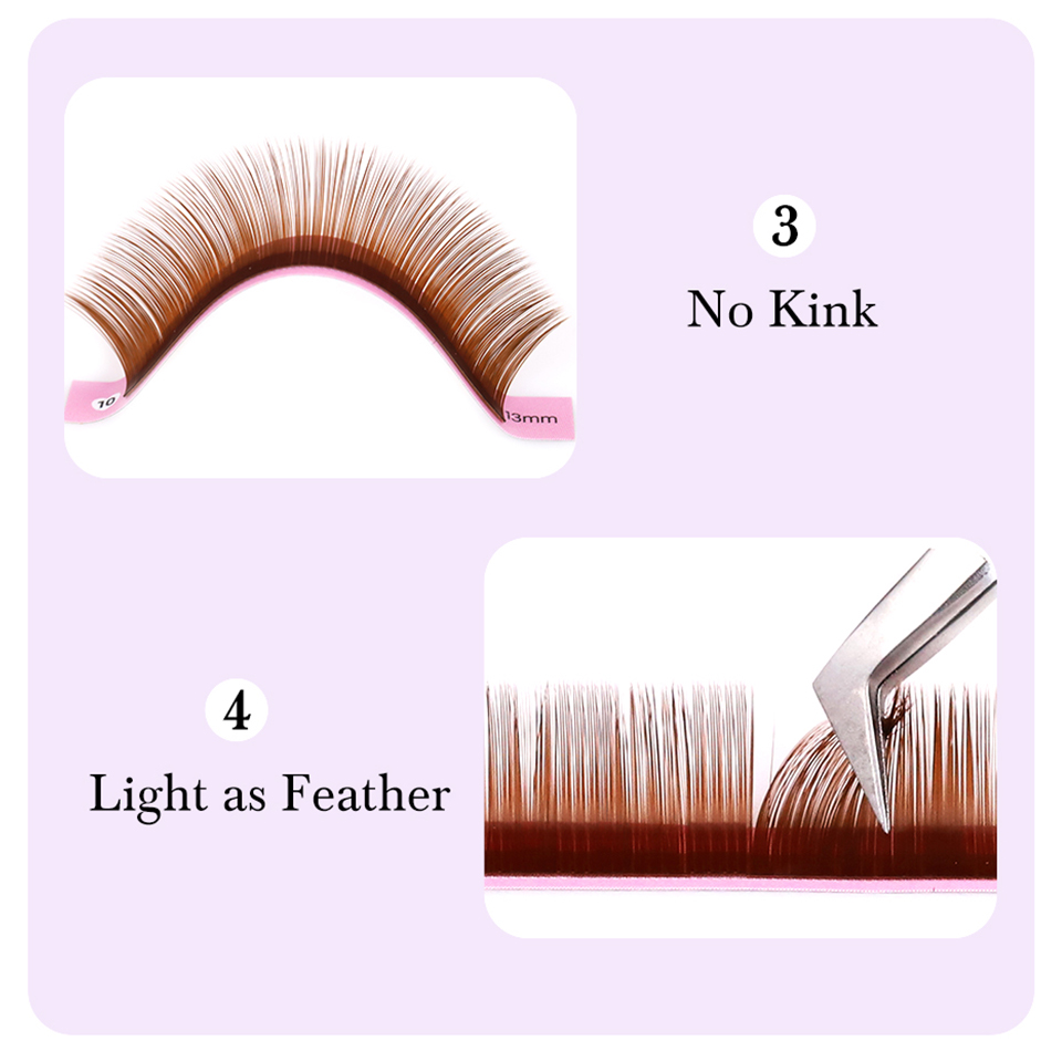 Pestañas marrones Chocolate ca - Eyelash Extension Natural Classic reseña y precio